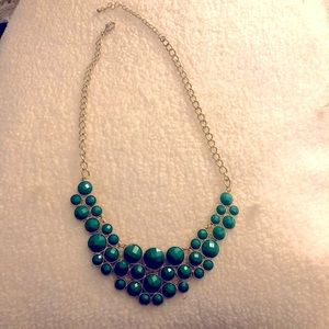 Green bib necklace